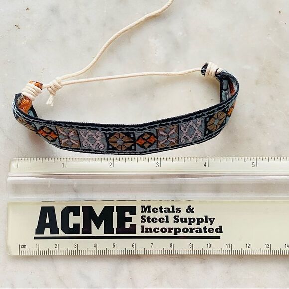 Boho Embroidered Mayan Style Adjustable Friendship Bracelet NWT - Picture 10 of 13